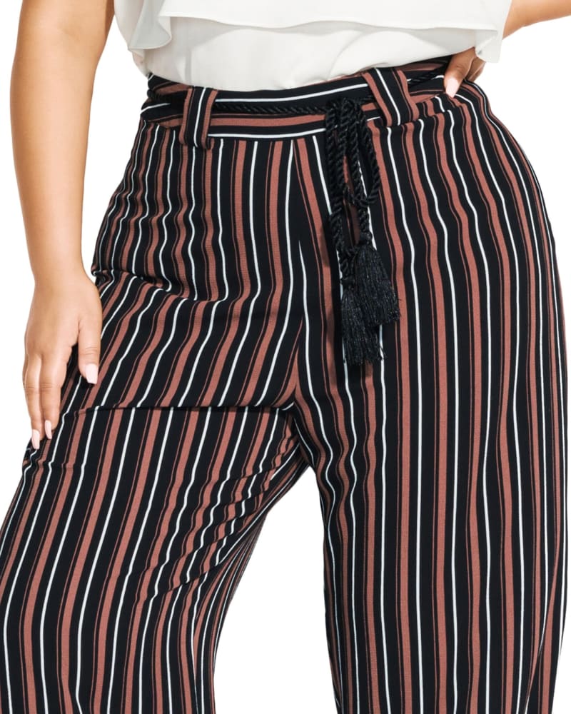 Womens striped wide leg pants new arrivals